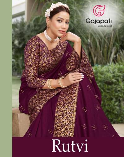 GAJAPATI RUTVI 21041 TO 21048 DESIGNER SAREE WHOLESALER IN INDIA